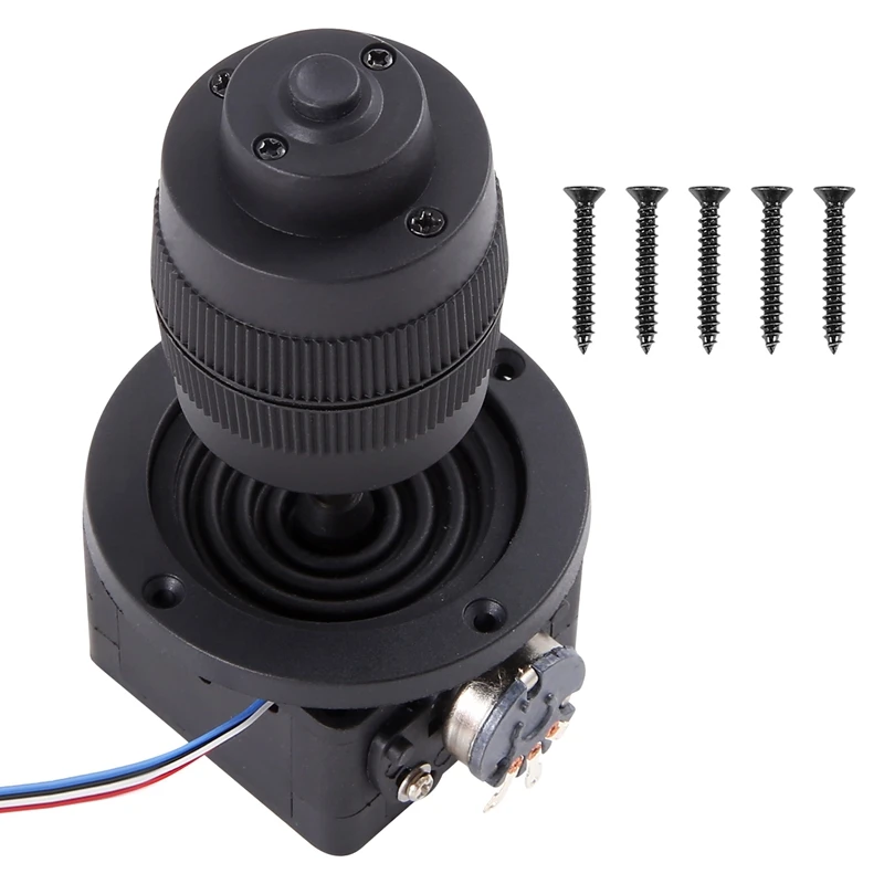 B53C 4 ejes D400B-M2 5K Joystick potenciómetro basculante Hall Joystick resistencia dimensional 5K sellado con interruptor de botón