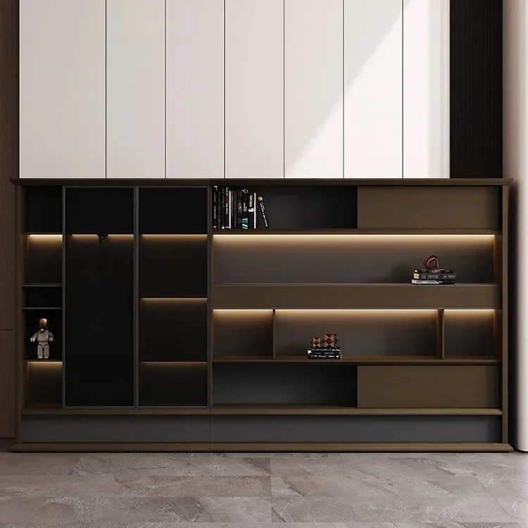 File Cabinet Boss Office Background Cabinet Simple Modern File Cabinet Wooden Data