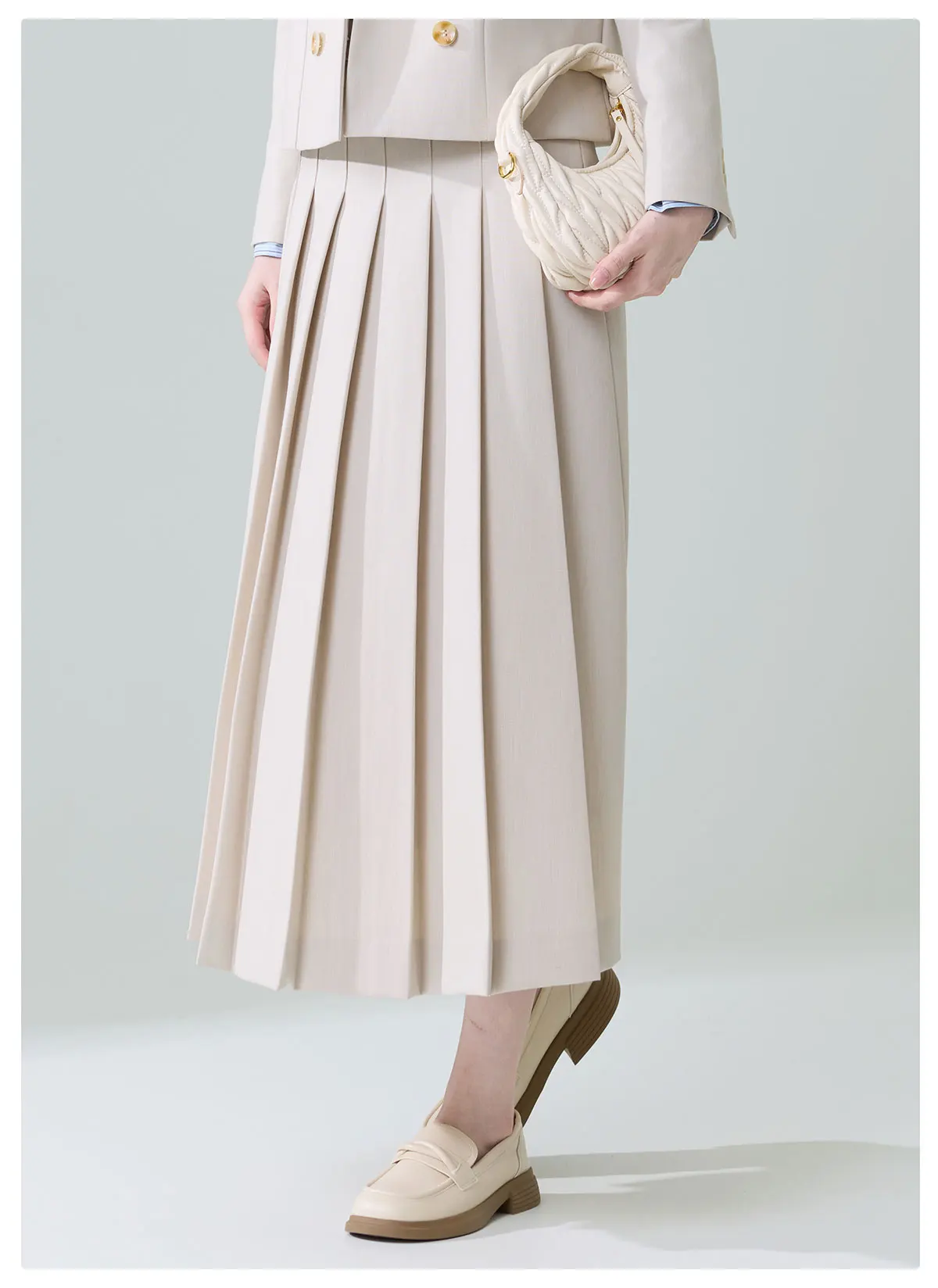 Allingentle Skirt Suit Women's 2 Piece Set Flat Collar Jacket Fashion Women Suit for Business Office Outfits Customize