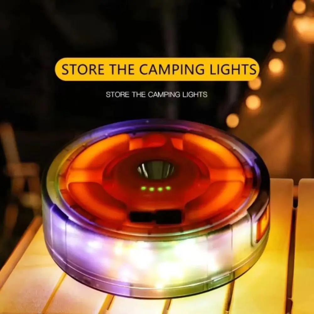 

5 Modes Portable Camping Lantern LED Lamp Ambient Light Tent String Lights Multi-Functional with Hook Waterproof Tent Light