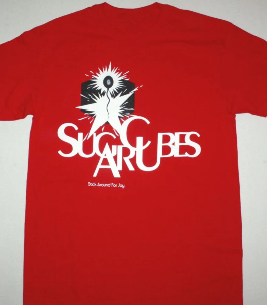 The Sugarcubes rock band Red T-shirt short sleeve All sizes S-5Xl 1F388 Anime pattern clothing high quality 100% cotton 