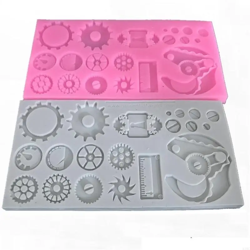 

R3MC Silicone Mold Steampunk Heat-Resistant Fondant Mould Sugarcraft Molds for Clay
