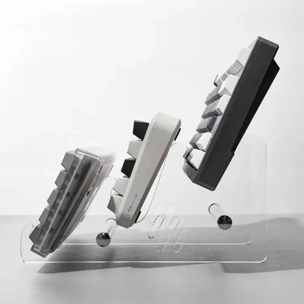 Transparent Acrylic Keyboard Display Stand Multi-Layer Display Holder for Computer Mechanical Keyboard Holder Rack Keyboard Tray
