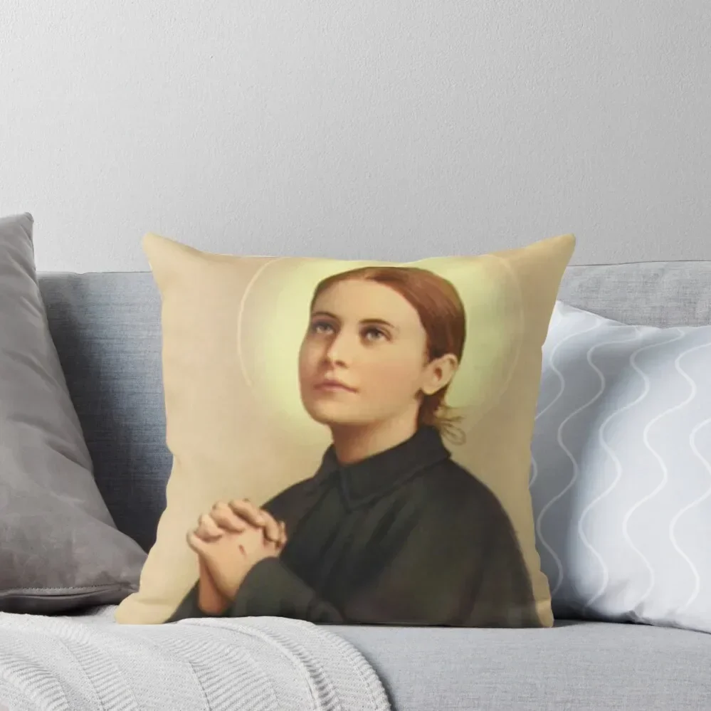 Saint Gemma Galgani Throw Pillow Plaid Sofa Sofa Cover pillow