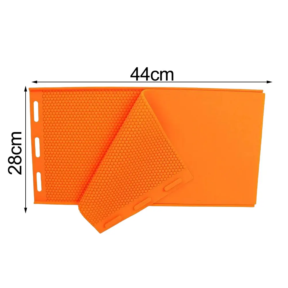 2Pcs Silicone H'oneycomb Foundation M'old For Beekeeping DIY Wax For Nest Base Making Tool Garden Wildlife Accessories
