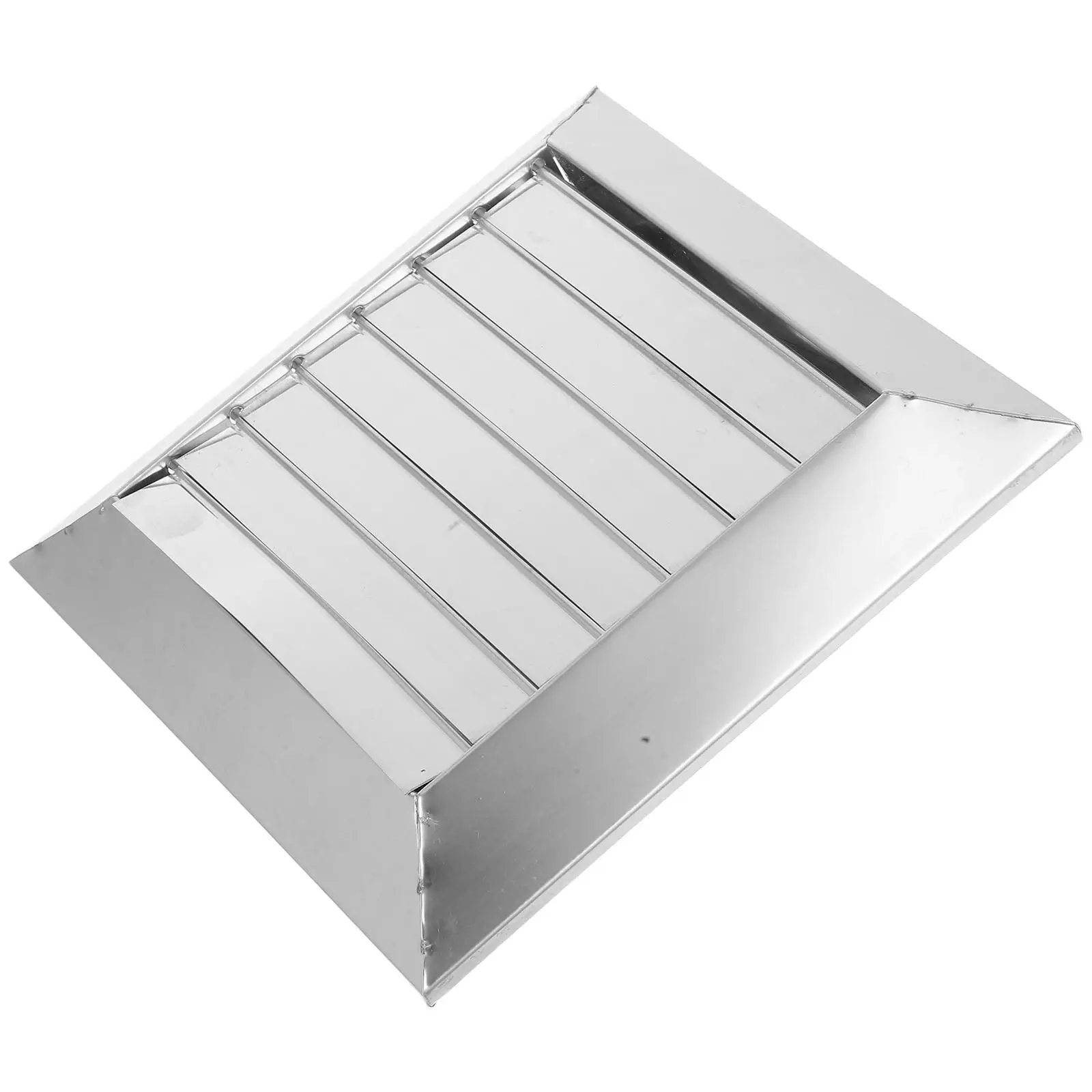 

Stainless Steel Grille 7 5cm Adjustable Louvered Vent Cover Hood Wall Air Outlet Dryer Vents Plates Rainproof Grease Filtration