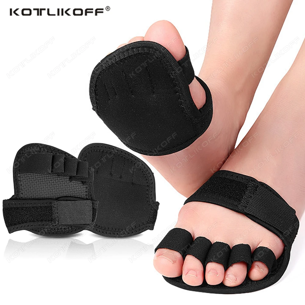 2/4 PCS Adjustable 5 Finger Half Palm Forefoot Cushion Thumb Toe Eversion Overlapping Hammer Shaped Toe Splitter Foot Care Tools