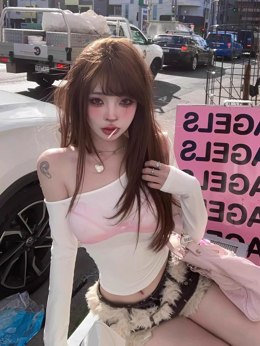 ReddaChic فو الفراء مربوط النساء الدنيم السراويل منخفضة الخصر ممزق غامض الغنيمة السراويل Gyaru Shoujo اليابانية Harajuku الجينز السراويل الساخنة #6