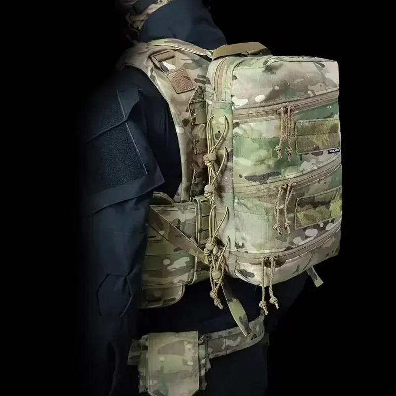 Tactical Compact Commuter Backpack TY-SS Style AVS Actical Medical Vest With Built-In Front Triple Panel Hunting Backpack