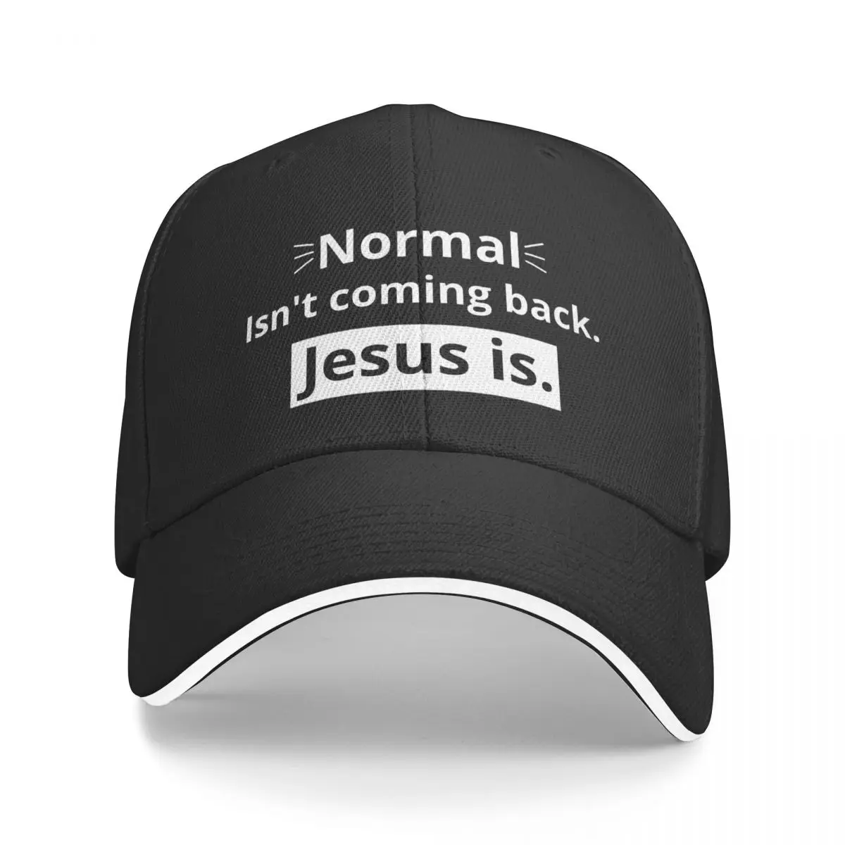 Normal isn't coming back. Jesus is. Baseball Cap Military Tactical Cap Sun Hat For Children Trucker Cap Anime Woman Men's