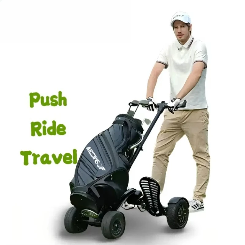 Aluminium Mini Folding Golf Electric Trolley Foldable Push Cart Lightweight  Golf Scooter for Sale