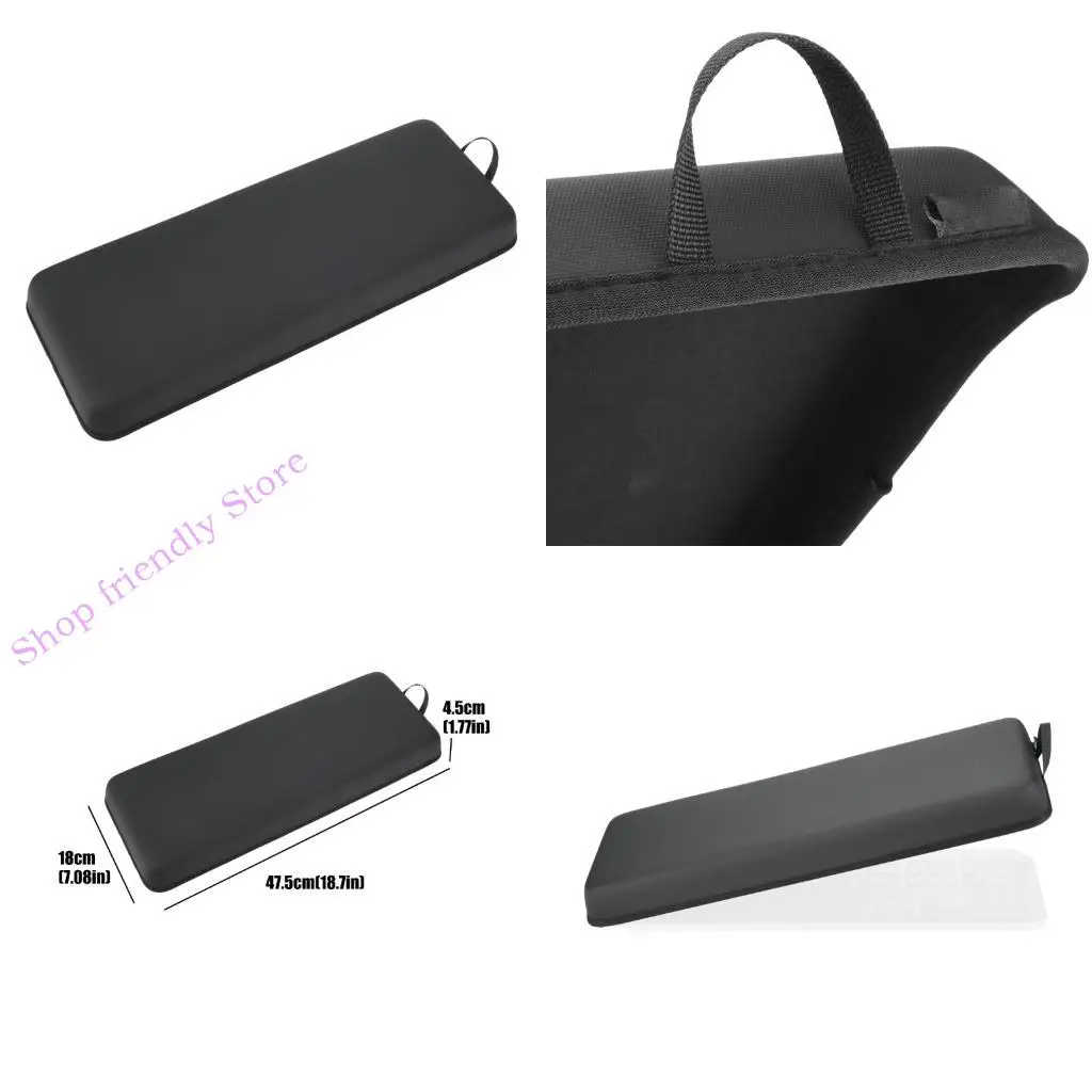 Keyboard Dust Cover Case for Full Size Wireless Keyboard, Hard Shell Storage Sleeve with Rounded and Side Handle for Home