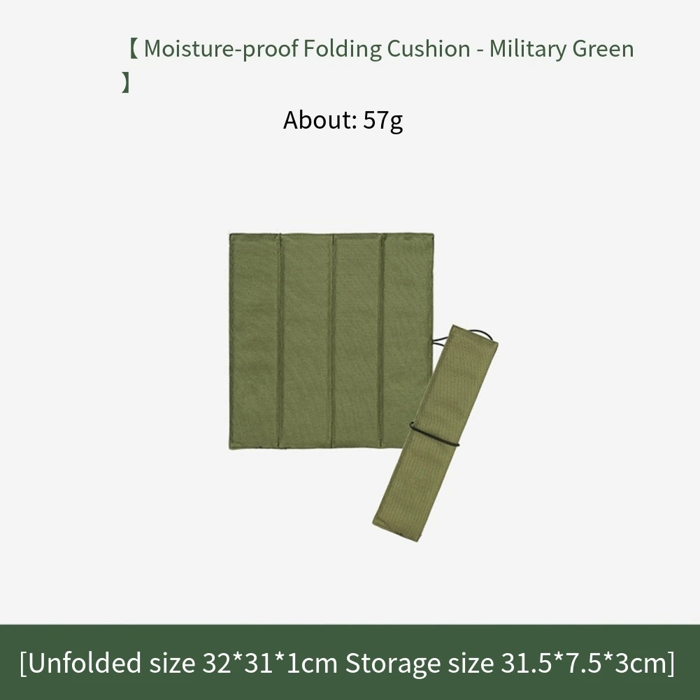 Camping Trip 31.5 7.5cm folded Foldable Seat Pad Compact Folding Camping Mat Non-slip Mat 210D Oxford Fabric Comfortable Support