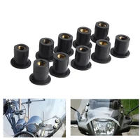 Tuercas de pozo de goma métricas M4 M5 M6, tornillos para parabrisas de motocicleta, tuerca de pernos, 10/20/50/100 Uds., tornillos de sujeción, tuercas