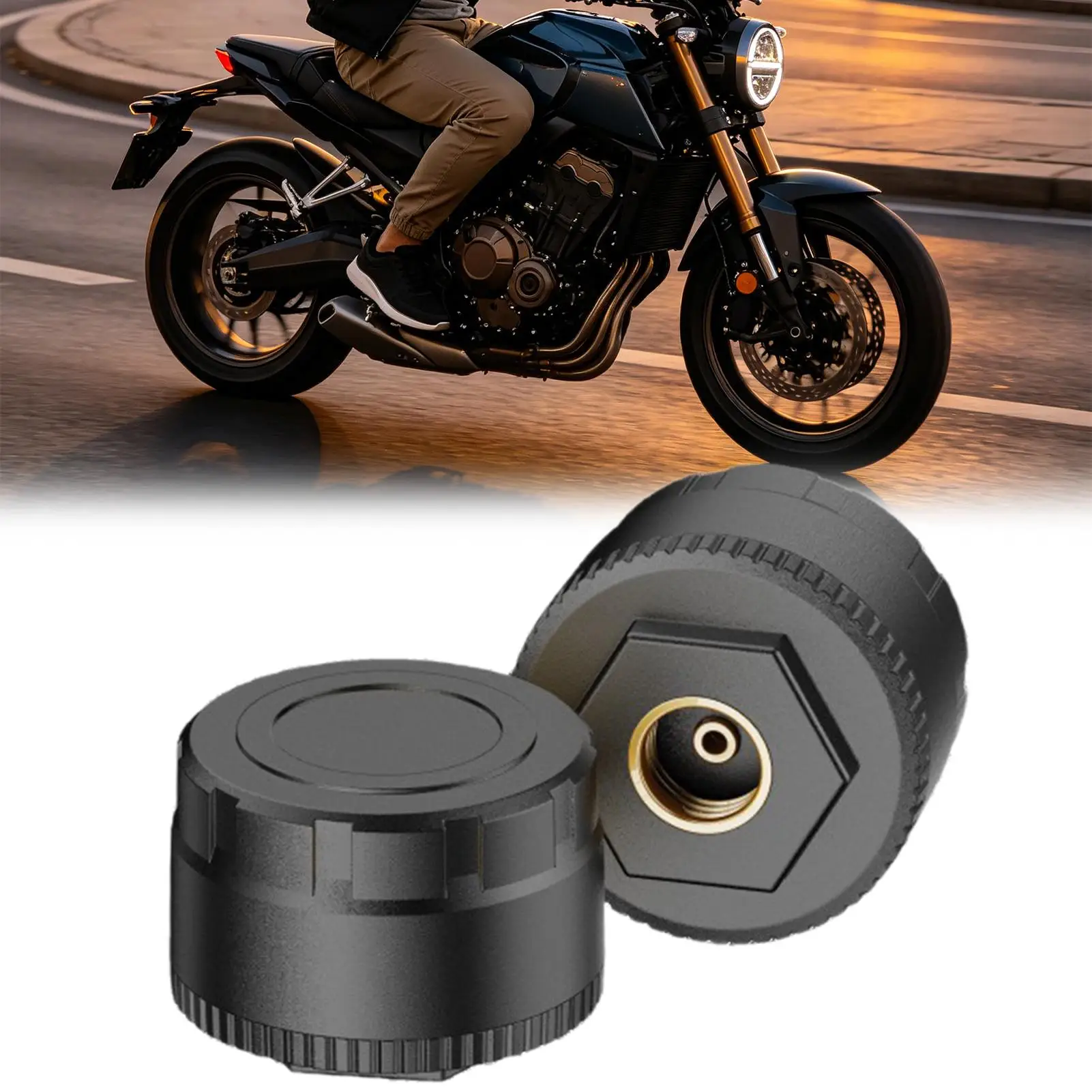 Tire Pressure Gauge Cordless Wheel Sensor Monitor System Motorbike Tire Pressure Sensor For Home Garage Workshop Offroad view 3
