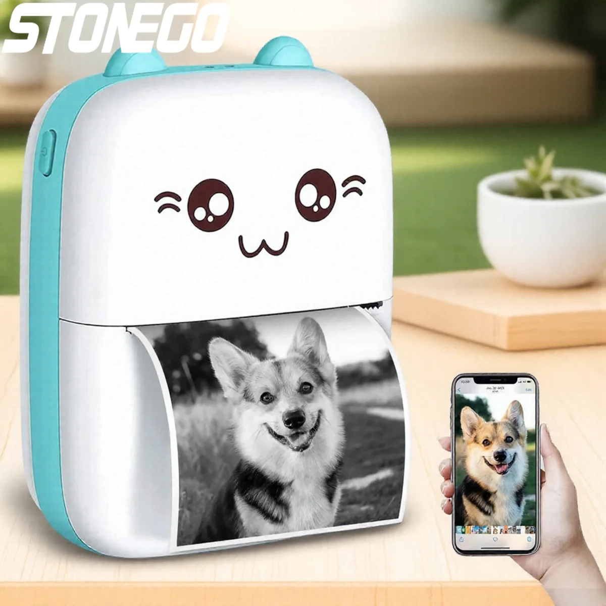 Bluetooth ポケットサーマルプリンター 3 スタイル インク不要 高解像度 205 DPI 写真ラベルメモプリンター