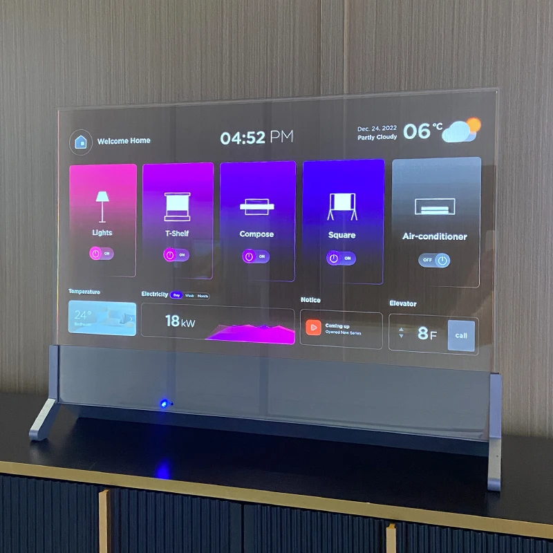 Indoor Smart 30'' Transparent HD TV OLED Bildschirm Digital Signage Display Werbung für Restaurant