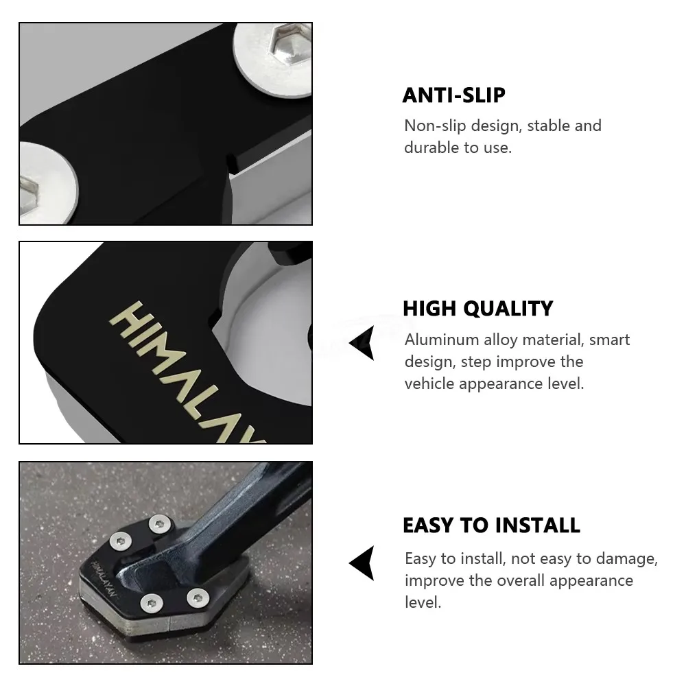 For Himlayan 450 HIMALAYAN 450 2024 2025 Motorcycle Accessories Enlarge Kickstand Extension Plate Pad Pedals