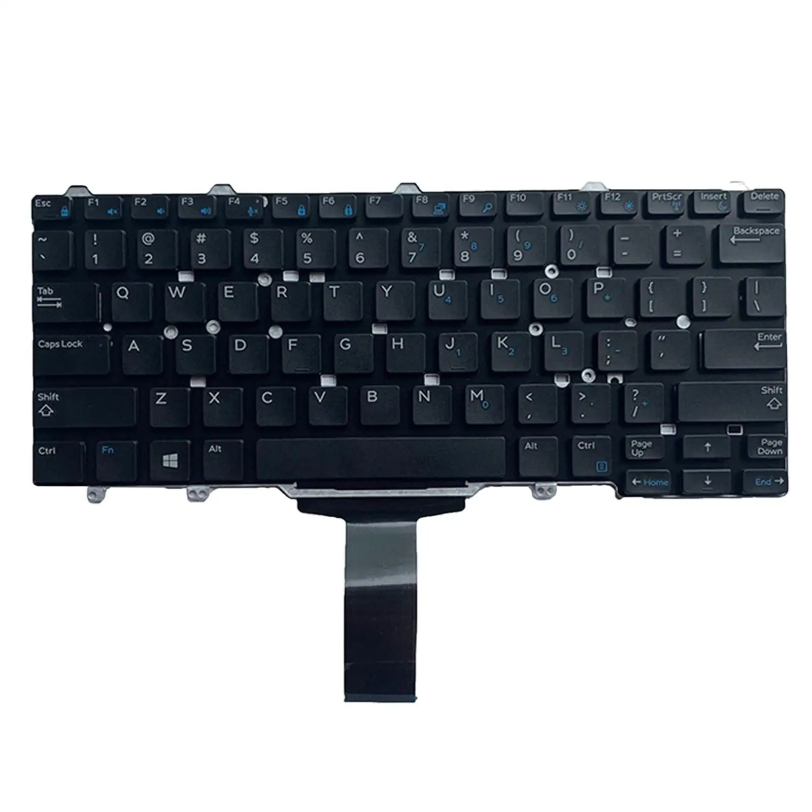 Imagem -02 - Teclado Portátil Eua Abs Plástico Notebook Substituição do Teclado para Dell Latitude 3340 3350 E3340 E5450 E7470 0vw6j9 Sn7230 Preto