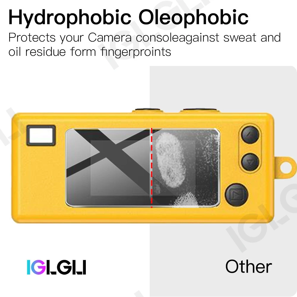 9H Tempered Glass for Kodak Charmera Mini Camera Screen Protector HD Clear Protective Film Keychain Camera Accessories