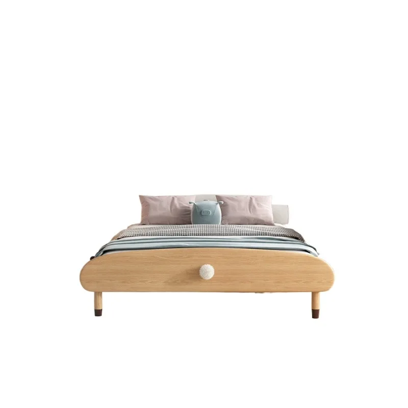 

Nordic simple solid wood bed, girl princess bed, girl children's room