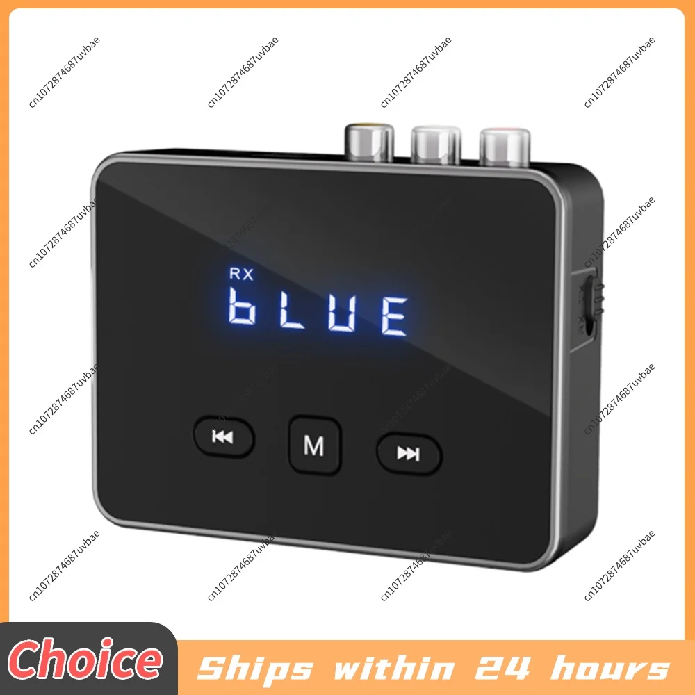 Bluetooth 5.4 Receiver Transmitter with RCA 3.5mm AUX Jack Display Optical Coaxial BT Audio Adapter For TV/Car/Speaker/Computer