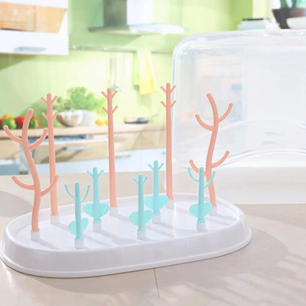 

Baby Bottle Rack EcoFriendly PP Material Multifunctional Dryer St Fits All Sizes Efficient Drainage Removable Tray Compact