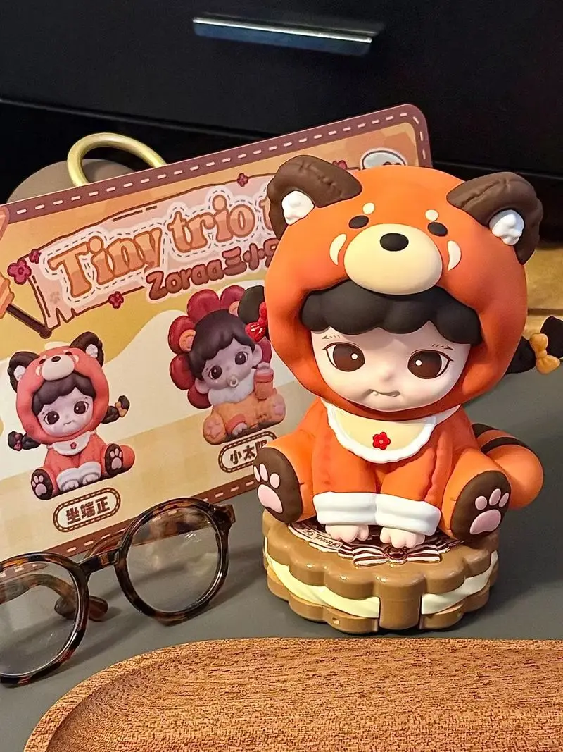 Genuíno tnt bebê zreas fofura é justiça série caixa cega kawaii estatuetas colecionáveis ornamento de mesa brinquedo presente