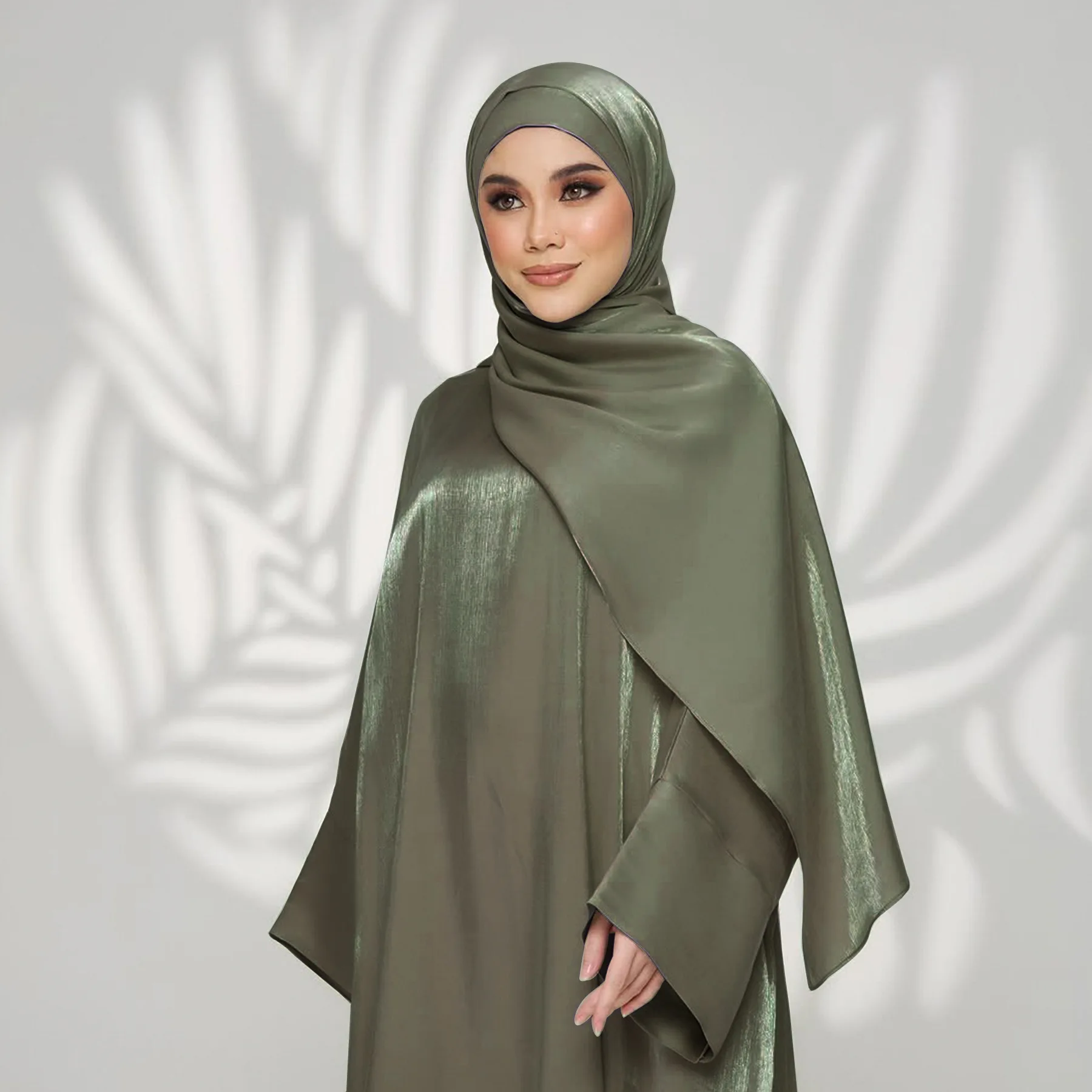 Elegant Muslim Abayas for Women Dubai Puff Sleeves Black Black Purple Caftan Marocain Indian Dresses Outdoor Clothing