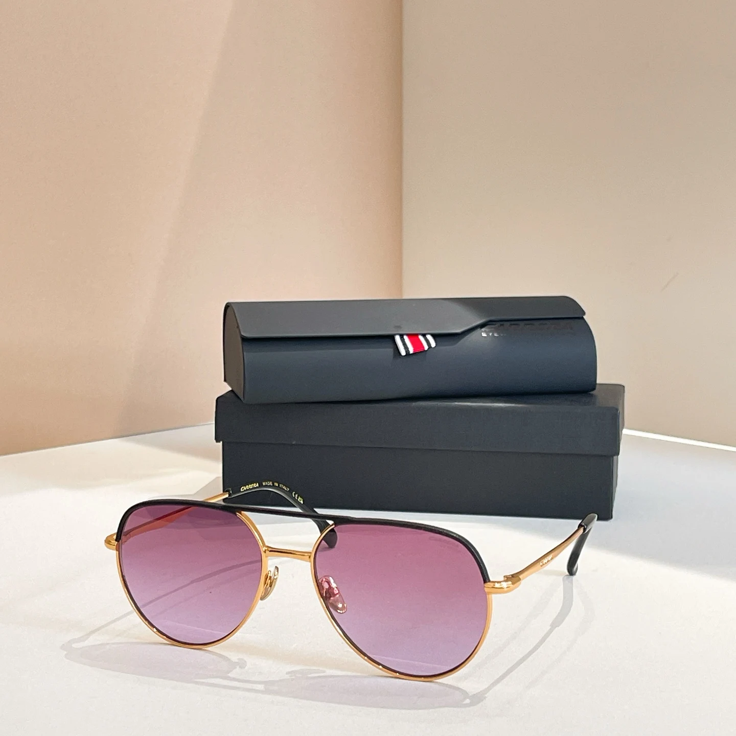 نظارات شمسية كاريرا كلاسيكية عصرية مزدوجة الشعاع من الزجاج المعدني للرجال والنساء، مرايا العلجوم للقيادة الخارجية 311 نظارات شمسية