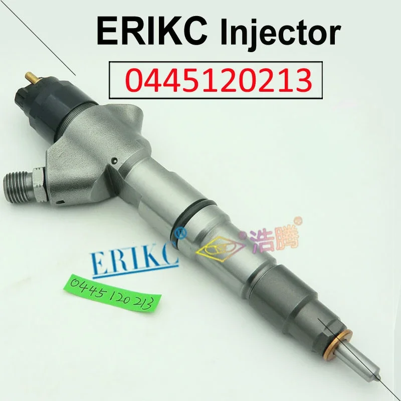 ERIKC 0445120213 Auto Genuine Fuel Injector Nozzle 0 445 120 213 CRIN Injection Assy Replacements 0986ad1007 For Weichai WD10