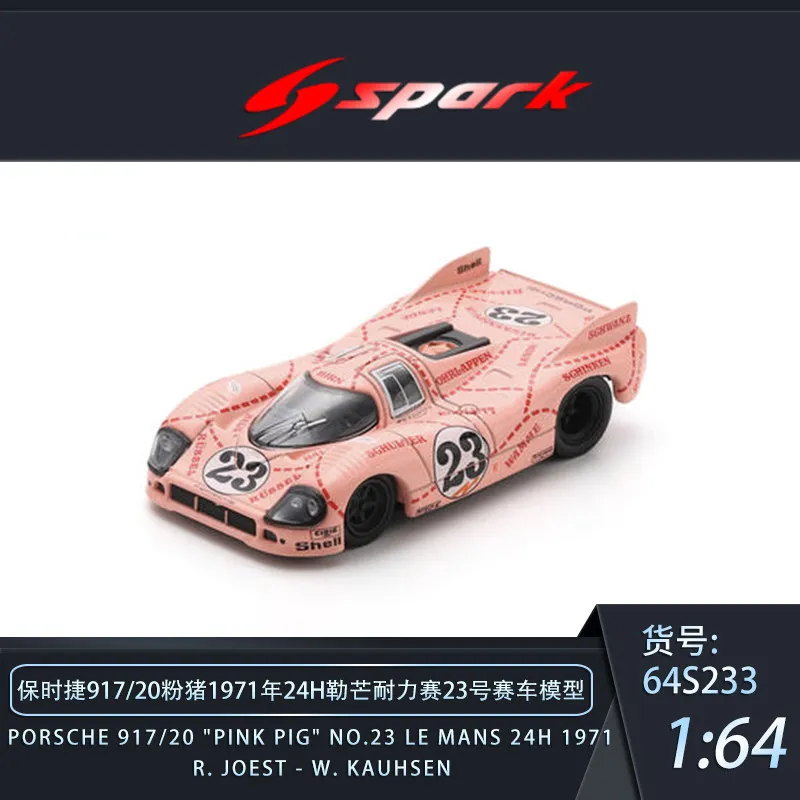 【Pre-sale】 Spark 1/64 Diecast 917/20 Race Car Model Set, 2 Classic Racing Liveries Static Collectible Vehicle