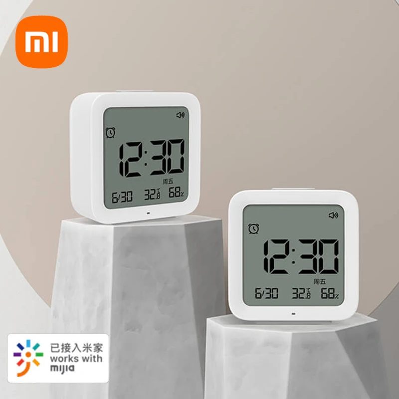 

Xiaomi MiaoMiaoCe Smart Bluetooth Backlight Alarm Clock Indoor Digital Temperature Humidity Display Screen With Mijia APP Work