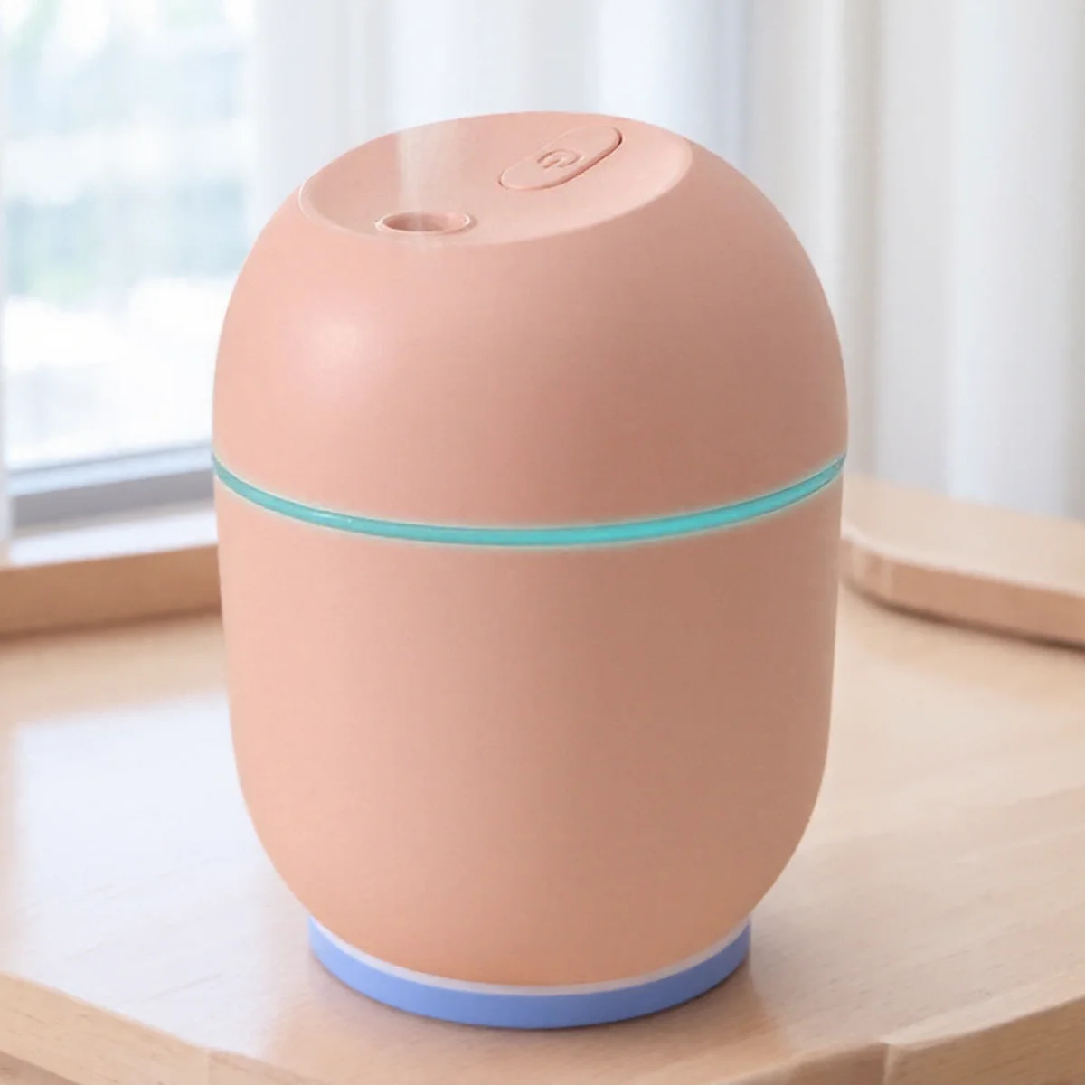 مرطب USB صغير مع ضوء LED موزع الزيوت العطرية لتنقية هواء السيارة صانع ضباب عطري 220 مل