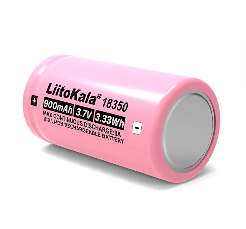 Liitokala New ICR 18350 900mAh power rechargeable lithium battery 3.7V 8A power for electrical tools flashlight