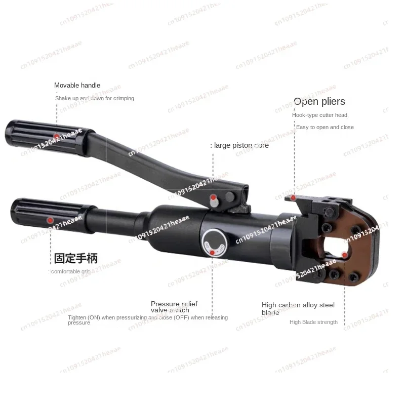 Suitable for portable liquid CPC-20A manual cable cutting machine, used for cutting steel strands and wire ropes