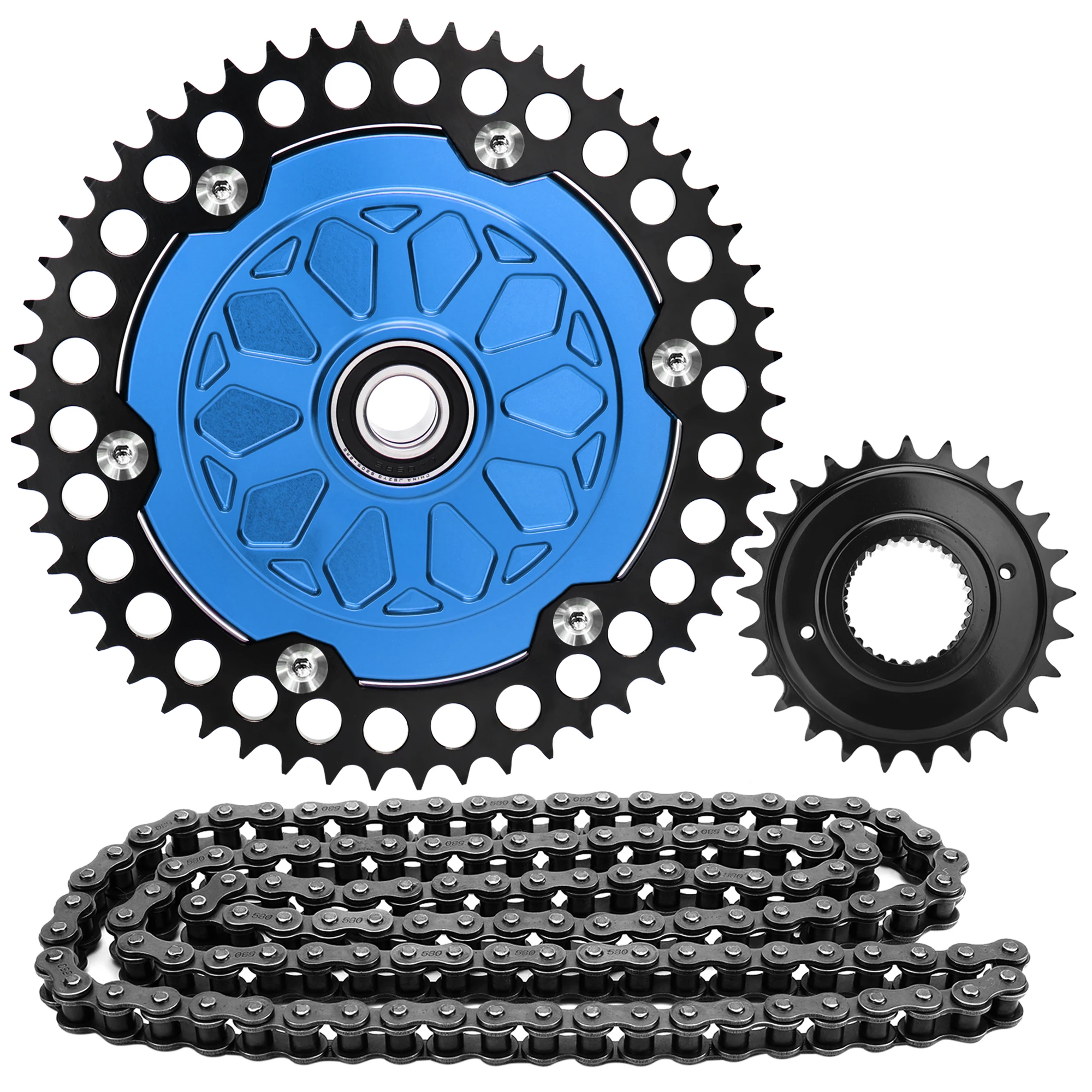 

Twin Cam M8 Chain Drive Transmission Sprocket Conversion Kit for Harley Touring Street Electra Glide Road Glide King 2009-Up