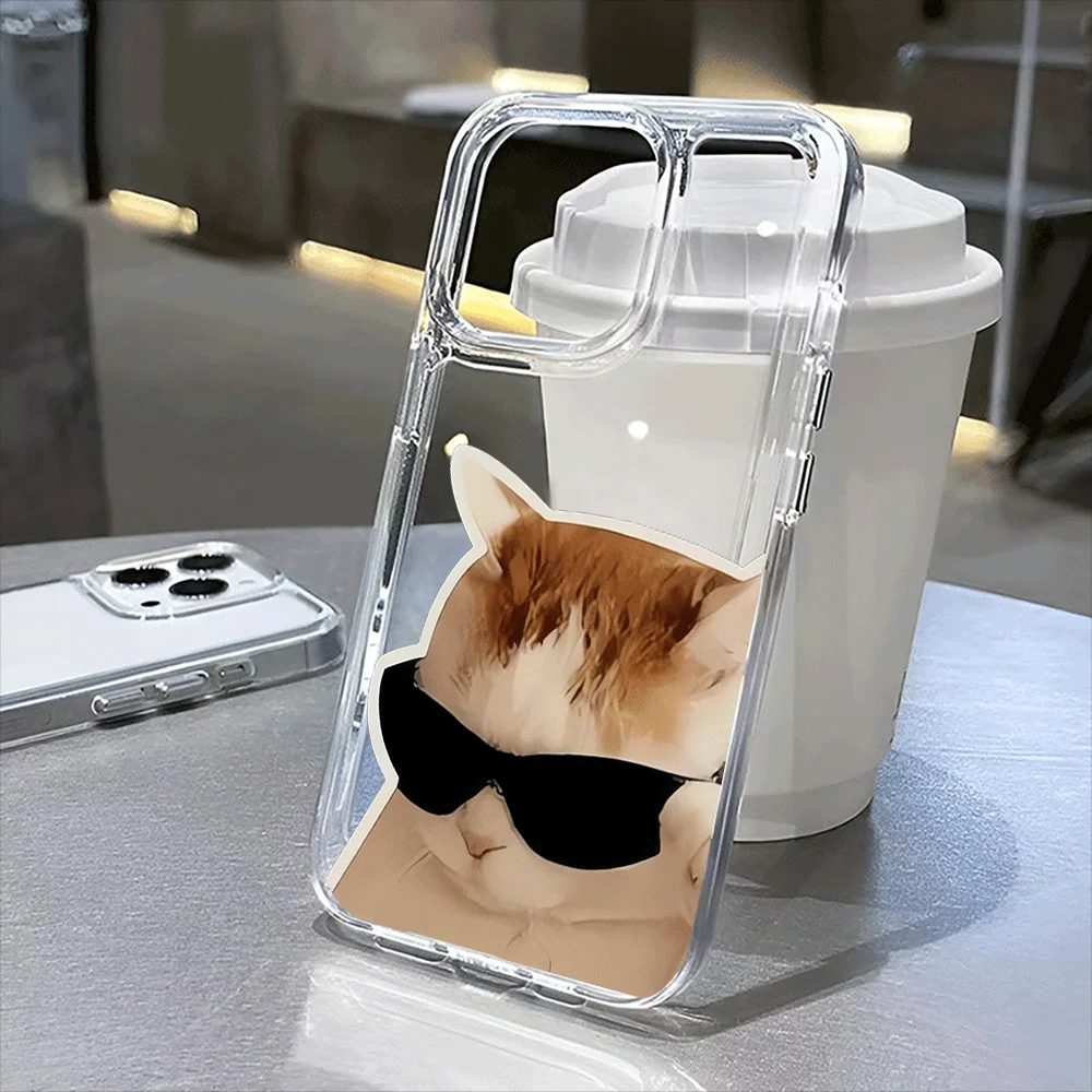 

Cute Cat Clear Case for iPhone 16, 16 Pro, 16 Pro Max, 16 Plus to iPhone 11, 12, 13, 14, 15 series.
