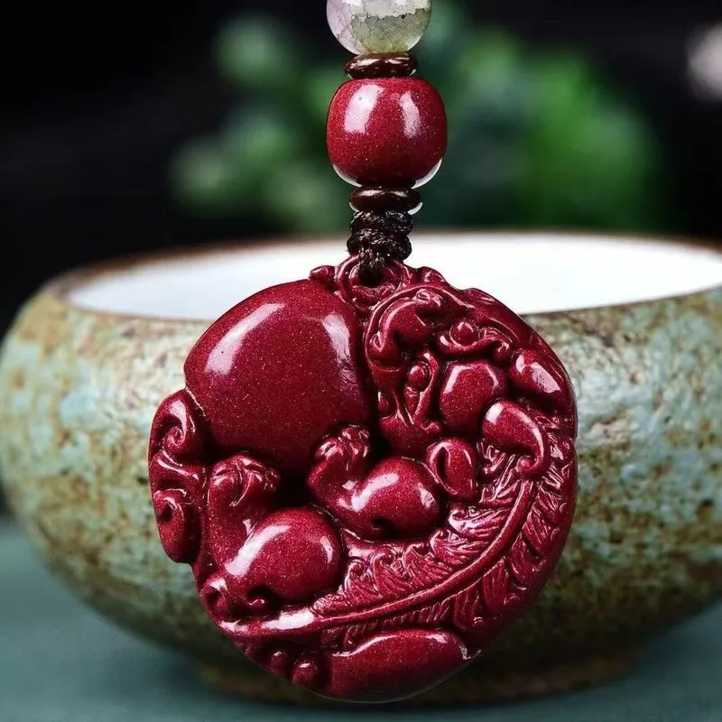 High-Copper , Pixiu Keychain, Car Pendant, Natural Mineral