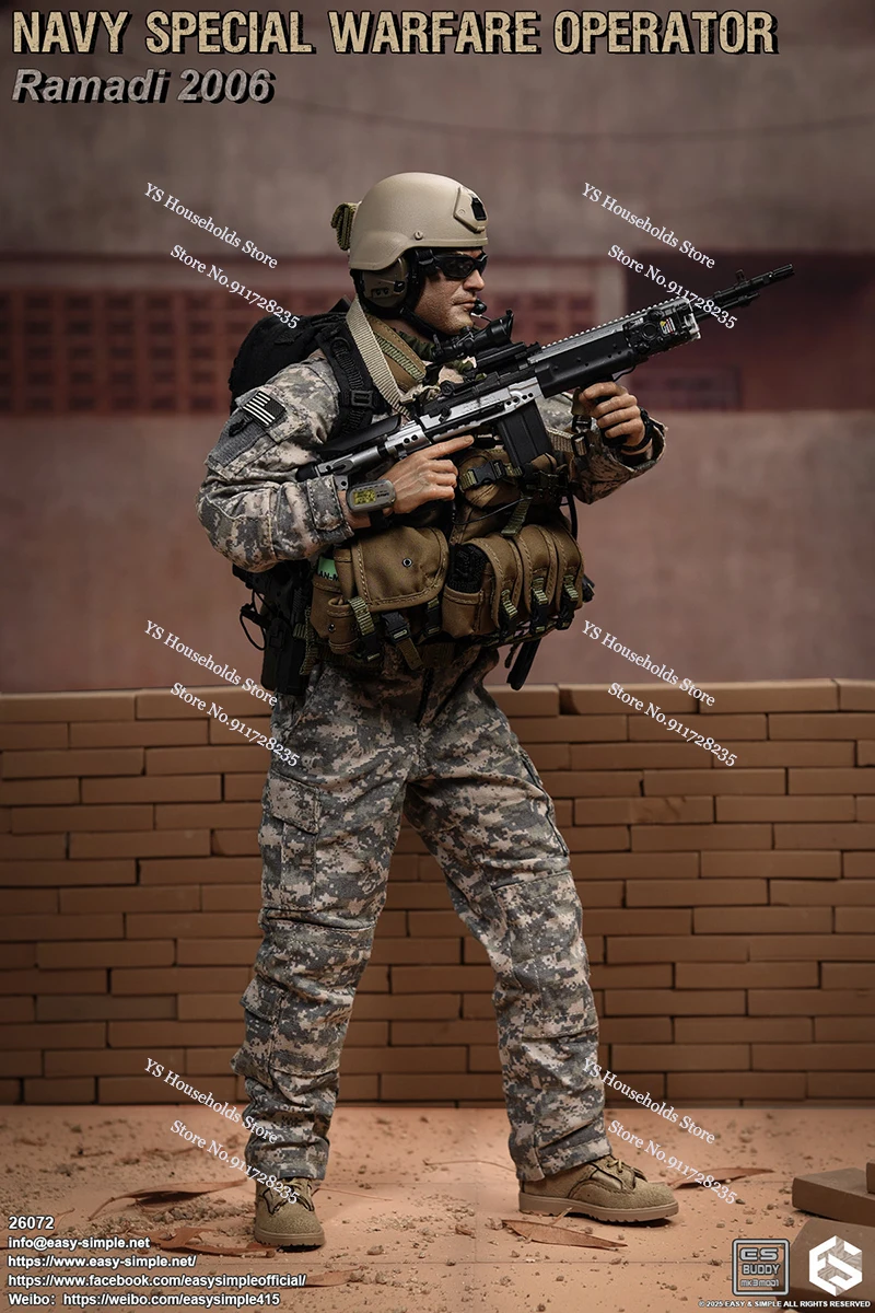 EASY&SIMPLE ES 26072 1/6 Navy Special Warfare Operator Ramadi 2006 Memory 12inch Full Set Military Soldier Model Collection