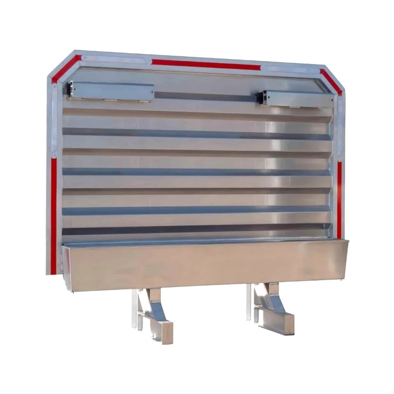 Semi Truck Headache Rack 68'' X 80'' Aluminum Square Type with Full Tray & 2 Chain Hangers Straight-Frame Mounting Kit