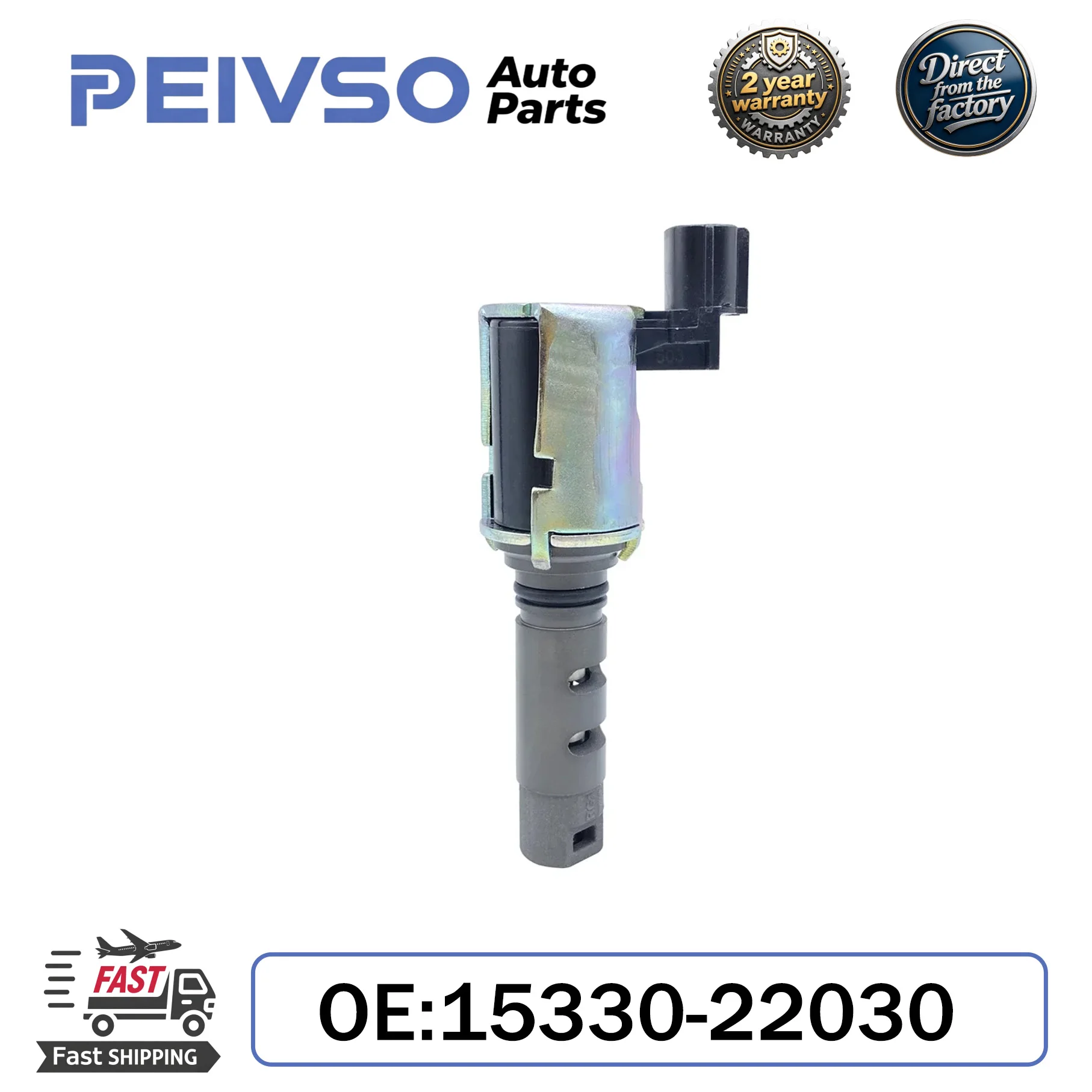 

PEIVSO NEW High Quality Variable Valve Timing VVT Solenoid 15330-22030 1533022030 for 2003-2008 Toyota Matrix Corolla