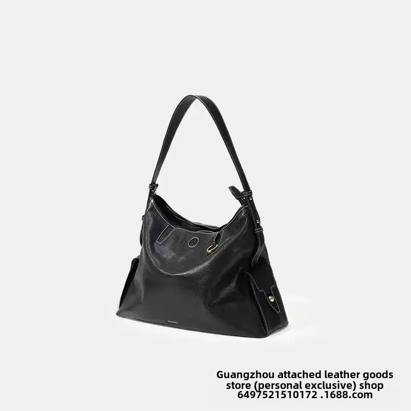 Songmont Mountain Pine Trace Series Hobo Bag Vegetarian Cow Leather Shoulder Bag Crossbody Soft Bag Li Na Same Style