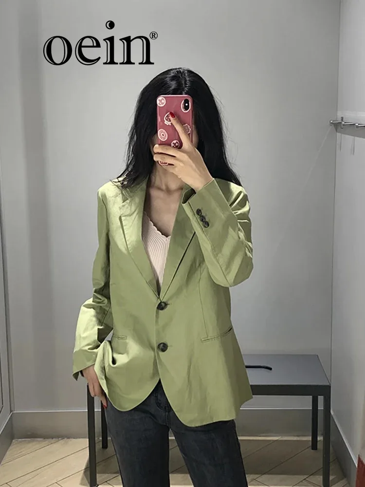 

[oein] Youjia Women's Blended Suit Jacket 2024 New Spring And Summer Temperament Commuting Thin Suit Jacket