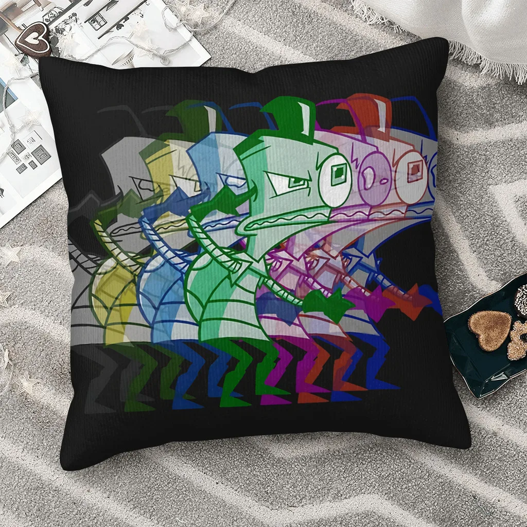 Out of Focus Invader Zim Tallest Red TV Polyester Cushion Cover For Bedroom Chair Decorative Soft Cojines Decorativos