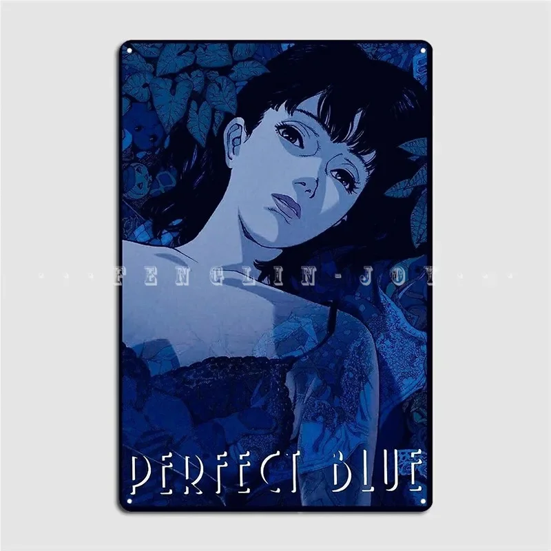 Perfect Blue Poster Metal Plaque Wall Pub Club Bar Designing Plaques Tin Sign Poster