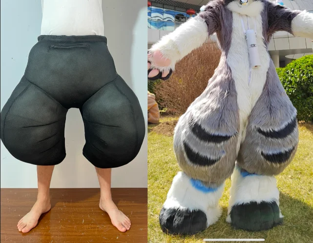 Accessori per abbigliamento peloso Gambe ripiene Materiali fatti a mano Set corpo peloso Set animali Costume peloso Indossabile peloso Simpatico peloso Cos