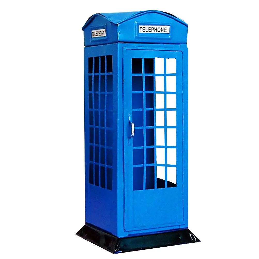 

Retro Telephone Booth Savings Bank Jar Large Capacity Money Box for Home Office Kids Birthday Gift Creative