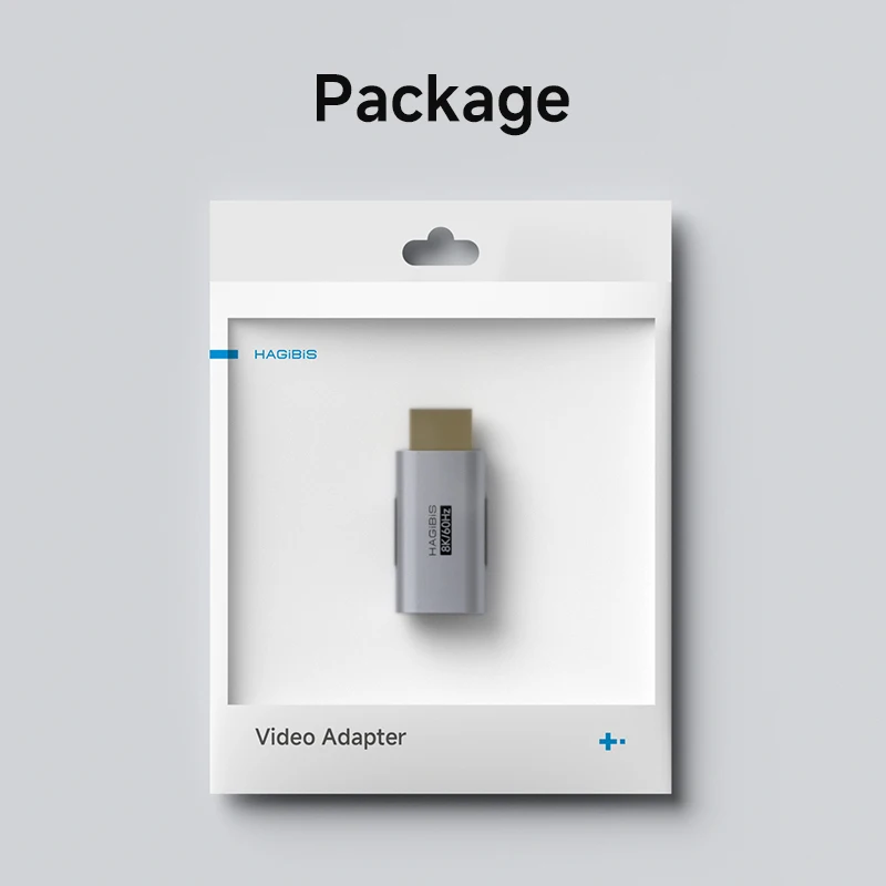 Adapter Hagibis USB-C żeński na HDMI/DisplayPort męski, do laptopów i zewnętrznych monitorów, 8K60Hz, złącze Type-C na HDMI/DP, konwerter. — zdjęcie produktu 5