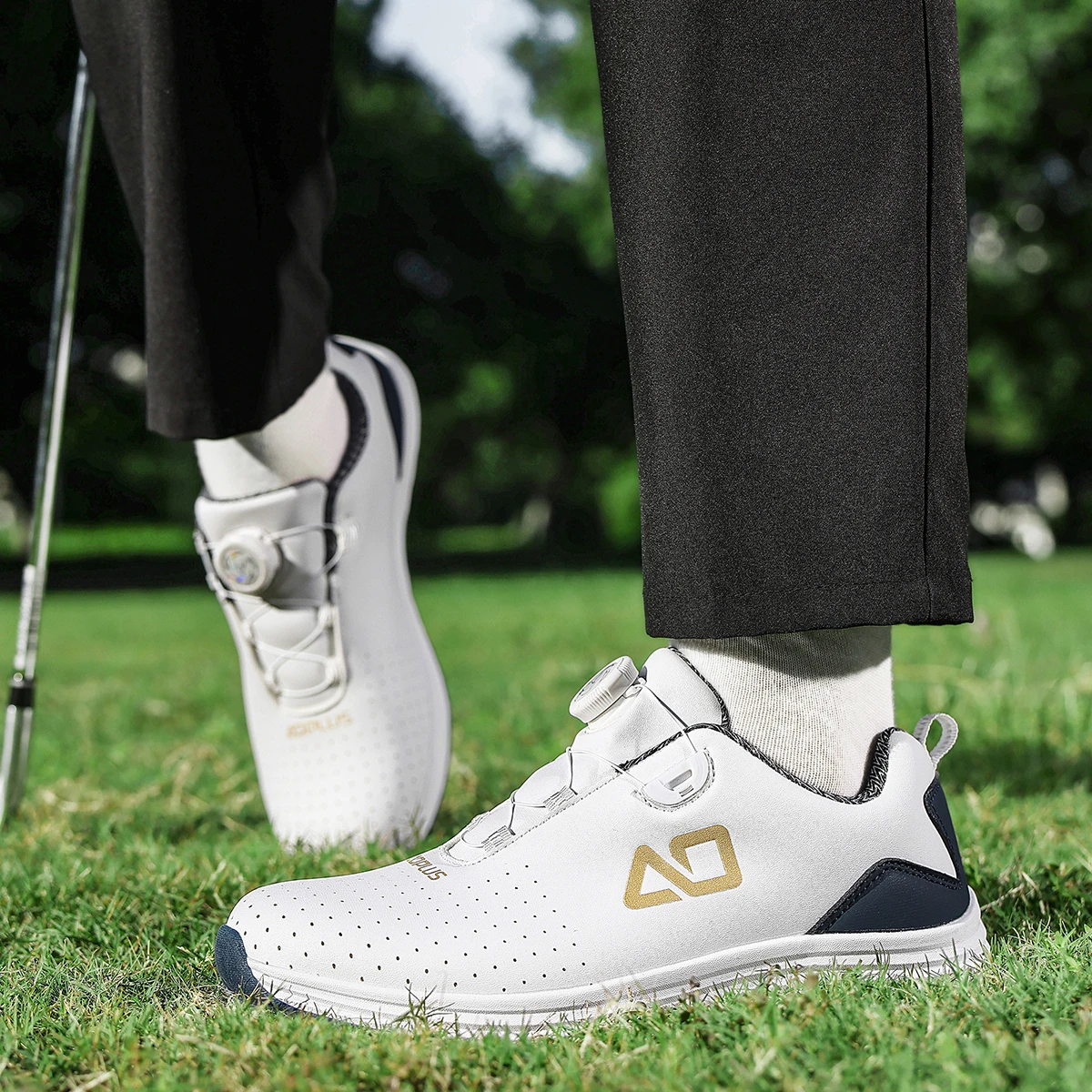 Unisex Golf Shoes Waterproof Non‑Slip Spikeless Sneakers Lightweight Breathable Comfort Outdoor Golf Training Footwear Men Women